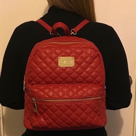 bebe leather backpack